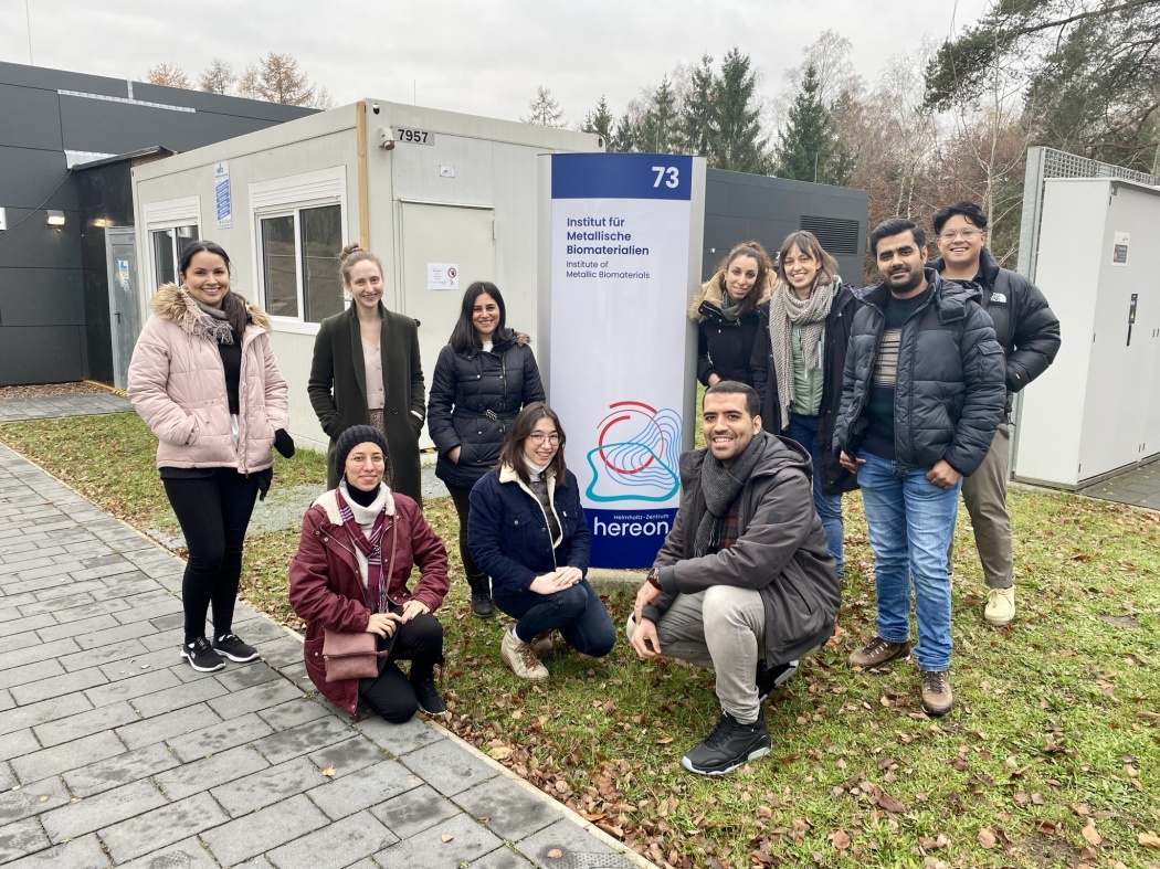 Early Stage Researchers visiting Hereon labs at Geesthacht, Germany, November 2021